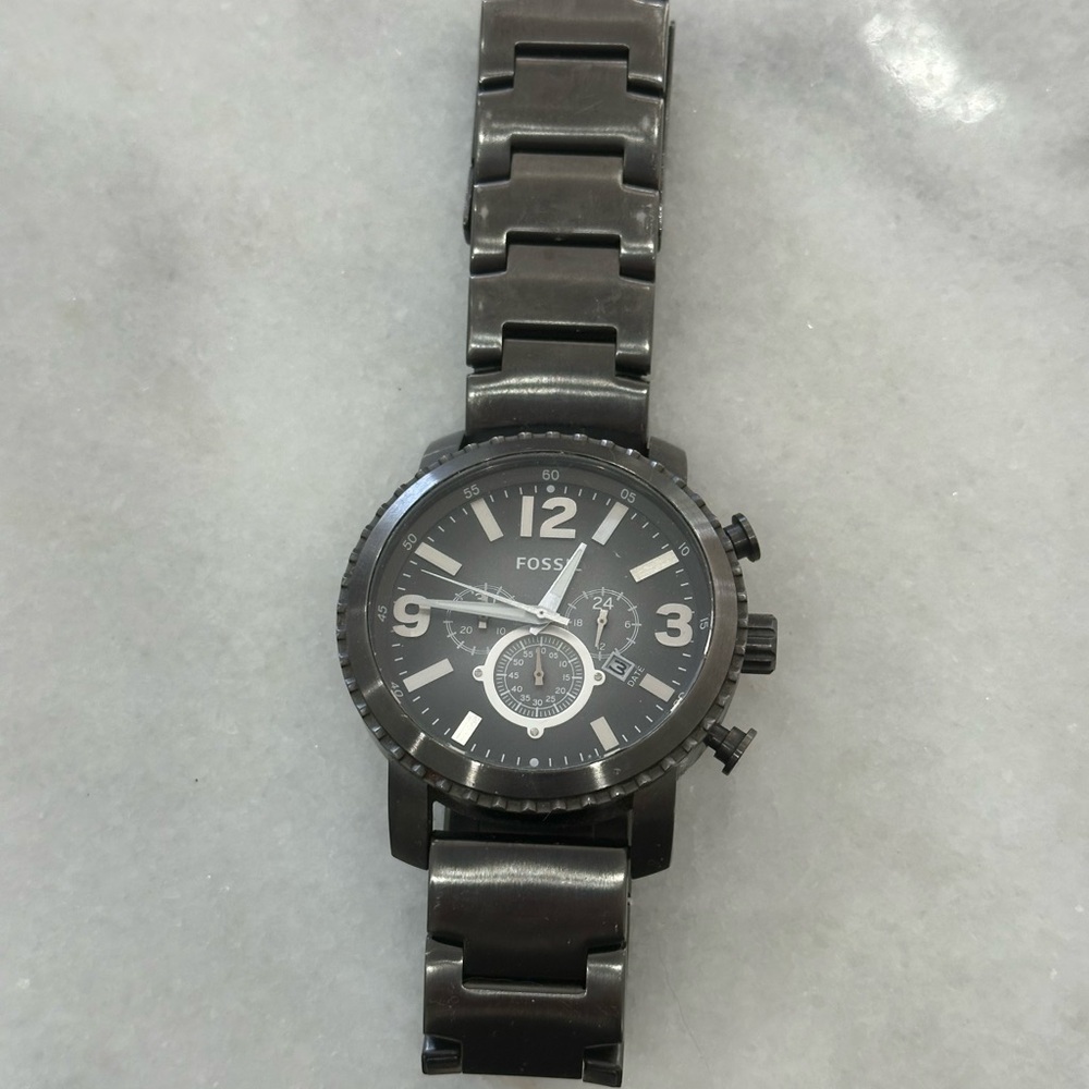 Fossil Dark Gray Chronograph Watch